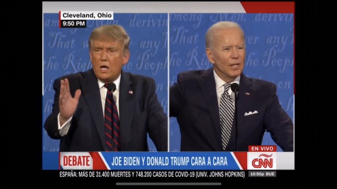 Primer debate presidencial, Trump Vs Biden