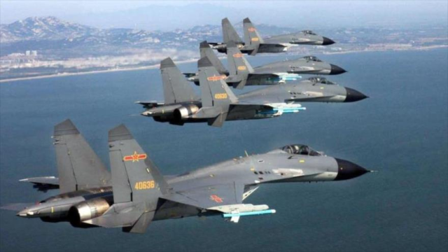 Taiwán detecta 57 aeronaves y 4 buques de guerra chinos en 24 horas cerca de la isla