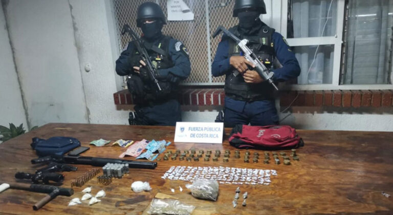 Policía decomisó en Costa Rica más de cinco toneladas de drogas en 2022