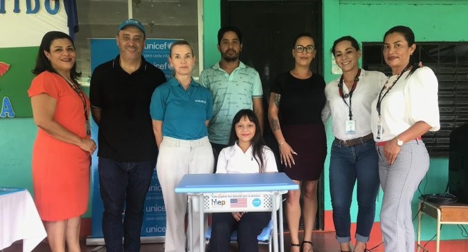 Unicef en Costa Rica aporta materiales para la educación