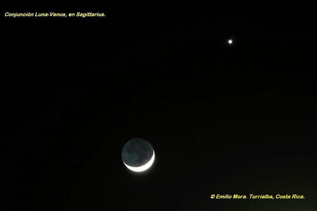 9 de noviembre. Venus y la Luna muy juntos desde su salida.