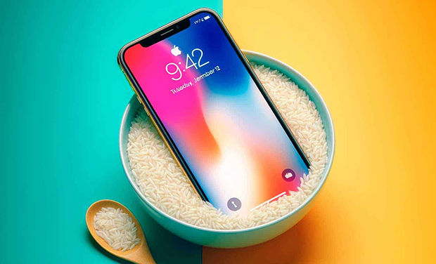 Apple recomienda evitar meter el iPhone en arroz si se moja y dejarlo secar al aire libre