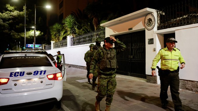 Costa Rica, Panamá y República Dominicana lamentan agresión a embajada mexicana en Ecuador