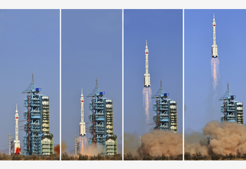 China lanza nave espacial tripulada Shenzhou-18
